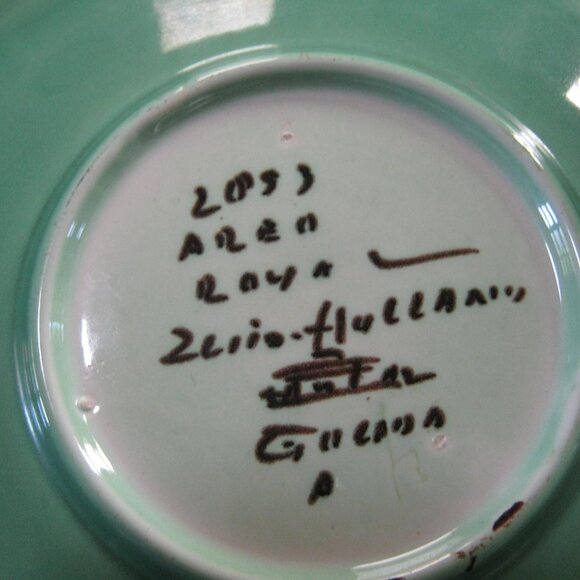 Signed Zuid Holland Vintage Bowl - 10" - Picture 3 of 3